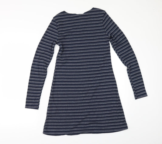 BDG Womens Blue Striped A-Line Size XS