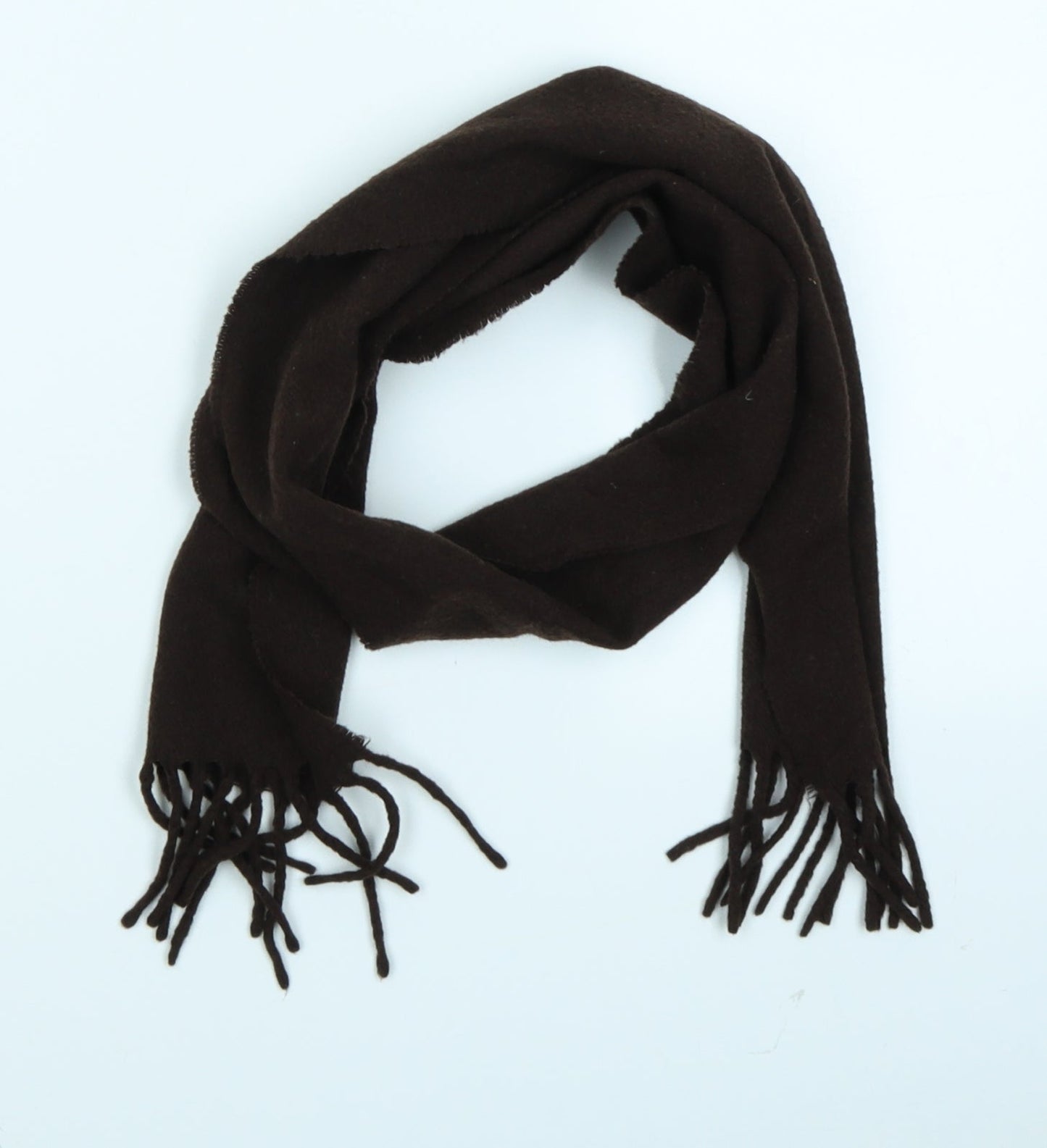 Preworn Unisex Brown Scarf