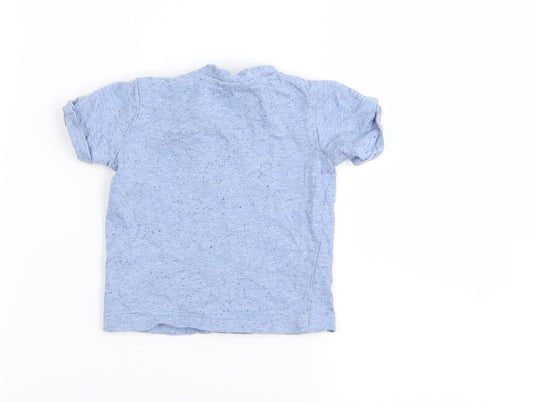 Asda George Boys Blue Basic T-Shirt Size 3-6 Months