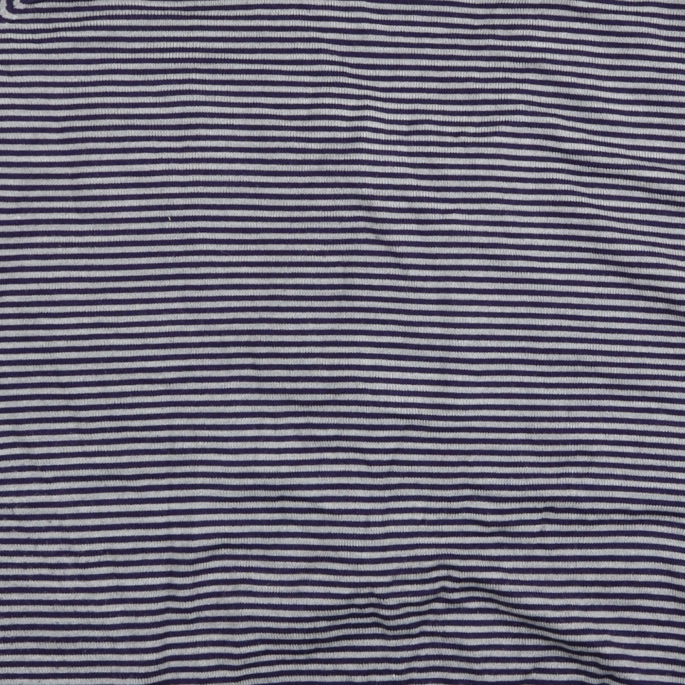 Wardrobe Womens Purple Striped Full Zip Jumper Size 20
