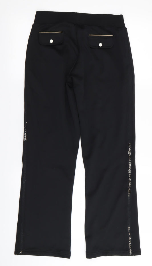 feryy pure Womens Black Jogger Trousers Size L L28 in