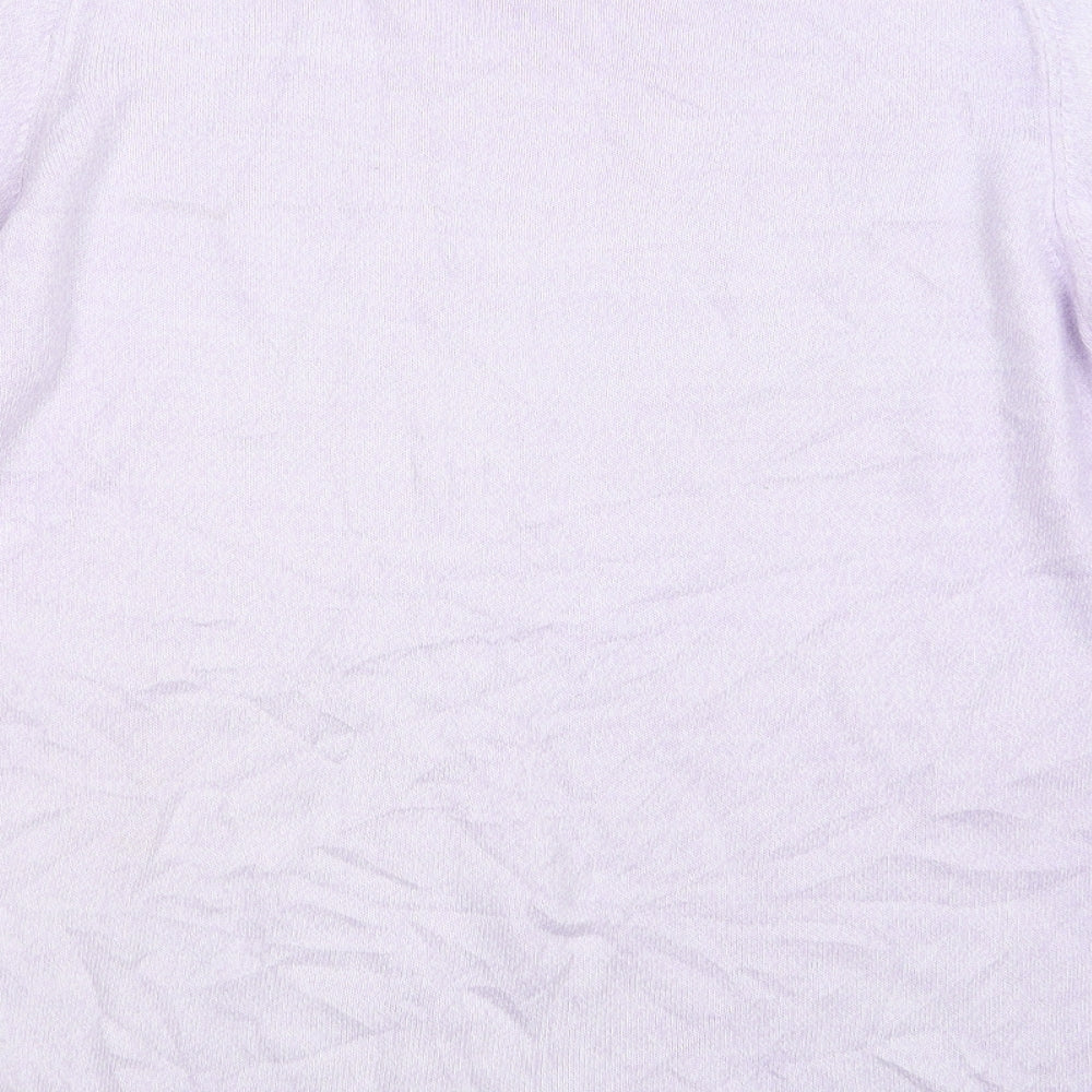Marks and Spencer Womens Purple Knit Pullover Jumper Size 10