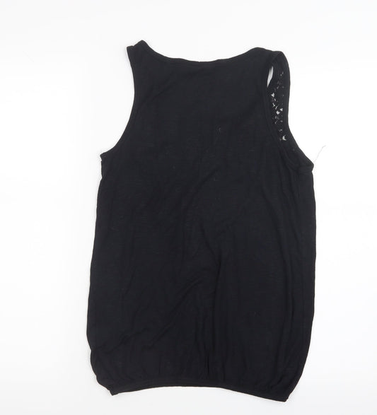 Dorothy Perkins Womens Black Basic Tank Size 8