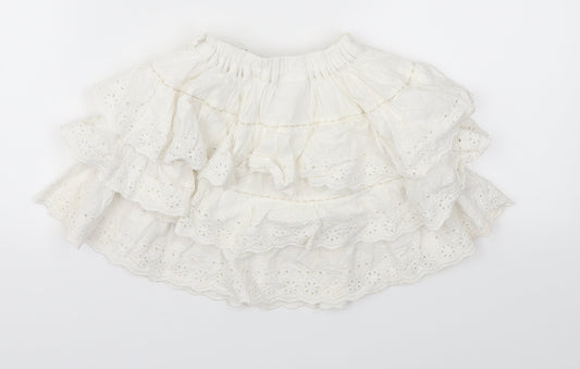 NEXT Girls White Flare Skirt Size 2-3 Years