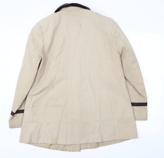 George Womens Beige Jacket Coat Size 14