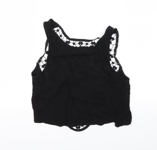 H&M Womens Black Basic T-Shirt Size 8