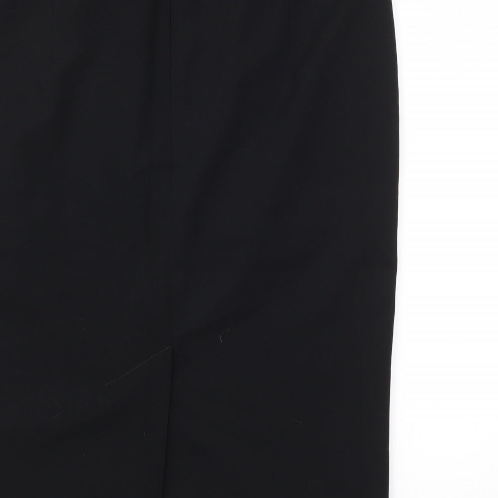 M&S Womens Black A-Line Skirt Size 10