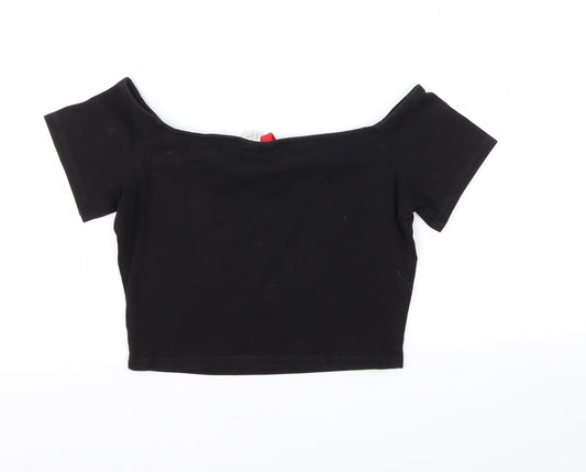 H&M Womens Black Basic Tank Size S