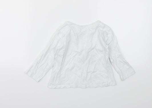 FAVOURITE TIE Girls White Basic T-Shirt Size 12 Months