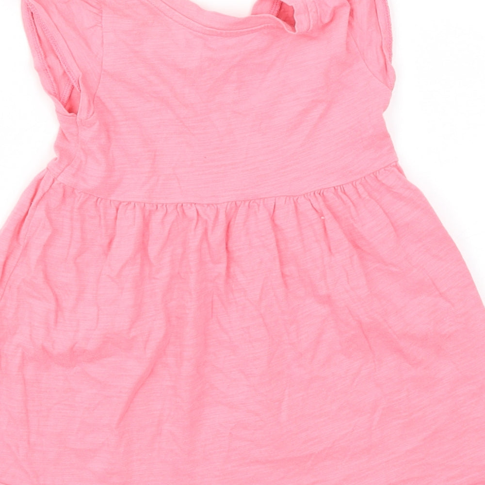 Gap Girls Pink Animal Print A-Line Size 18-24 Months