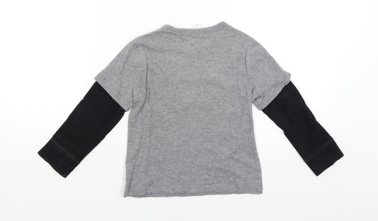 Gap Boys Grey Basic T-Shirt Size 4 Years - Love Machine
