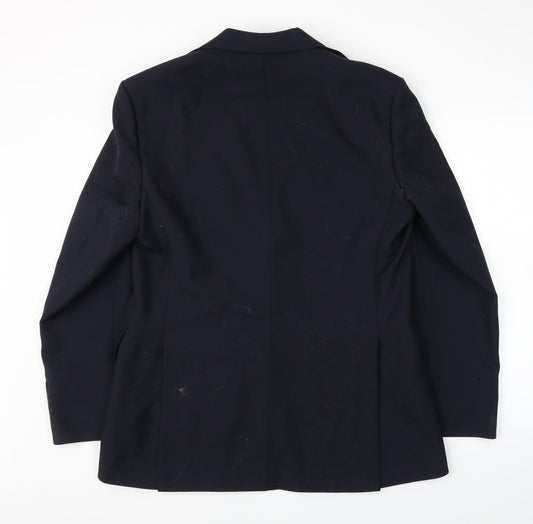 Lui Mens Blue Jacket Suit Jacket Size 40