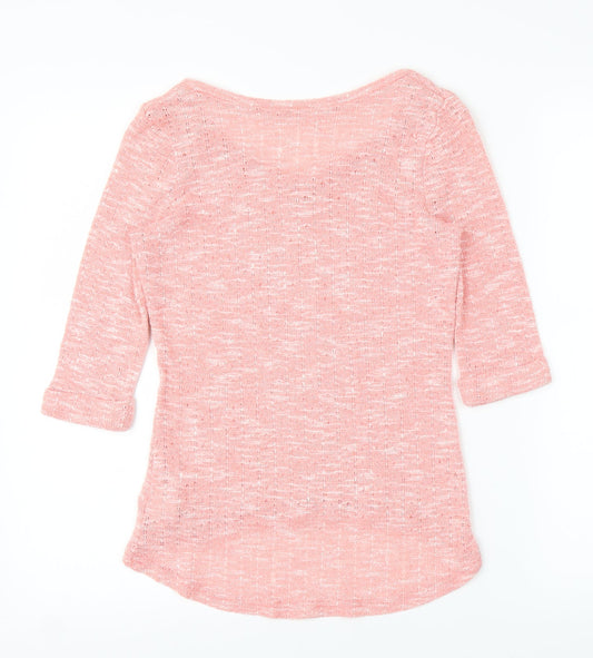 New Look Womens Pink Tunic Blouse Size 10