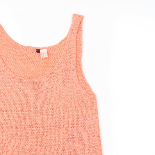 H&M Womens Orange Basic Tank Size 8