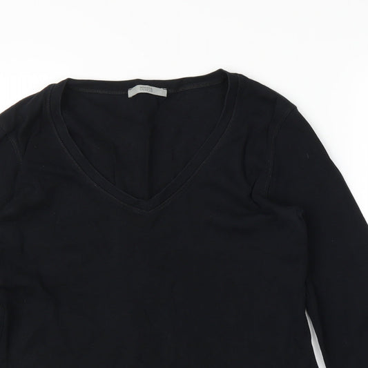 M&S Womens Black Basic Blouse Size 12