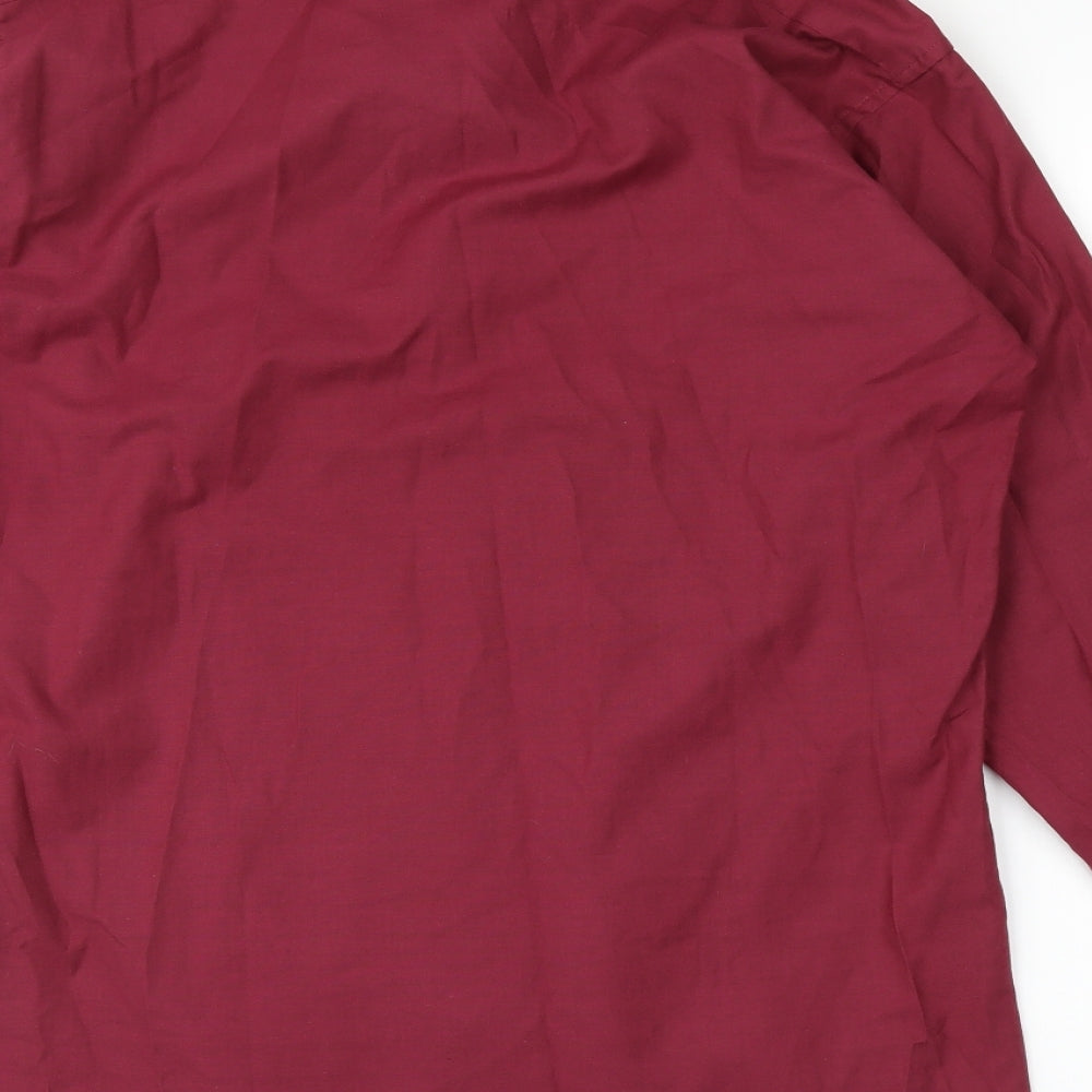 Lyon Becker Mens Pink Button-Up Size L