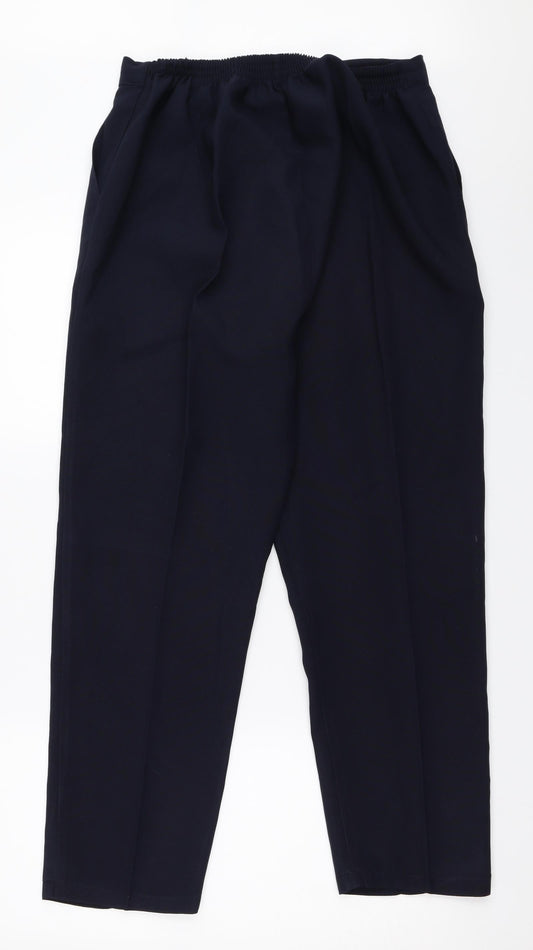 Preworn Womens Blue Trousers Size 14 L27 in