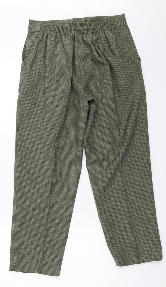 Preworn Womens Green Trousers Size 14 L25 in
