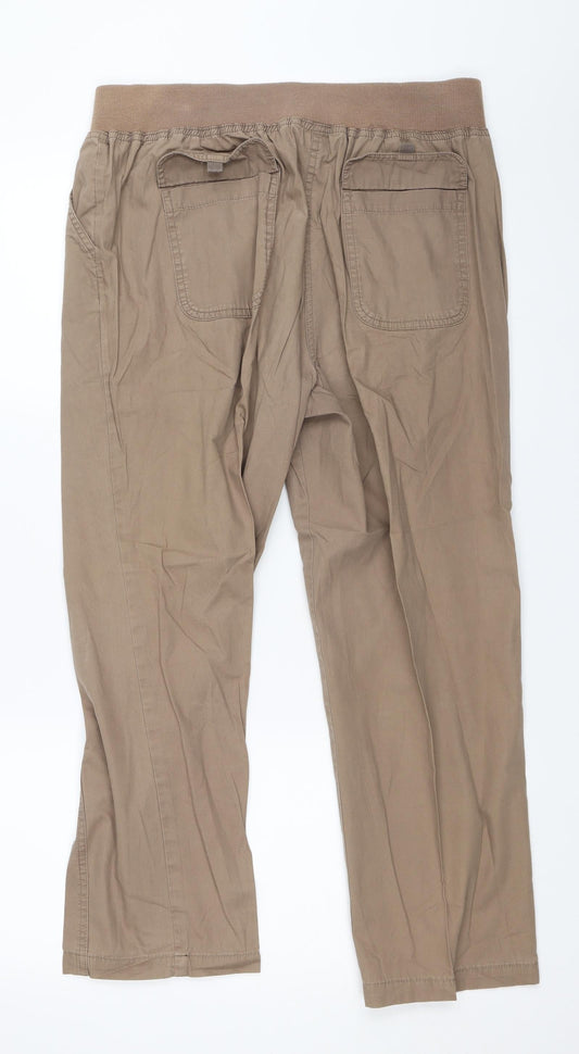BM Womens Brown Chino Trousers Size 14 L25 in