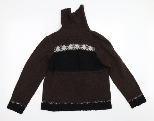 Ze-Ze Womens Brown Cardigan Jumper Size L
