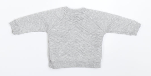 Earlydays Boys Grey Pullover Jumper Size 0-3 Months