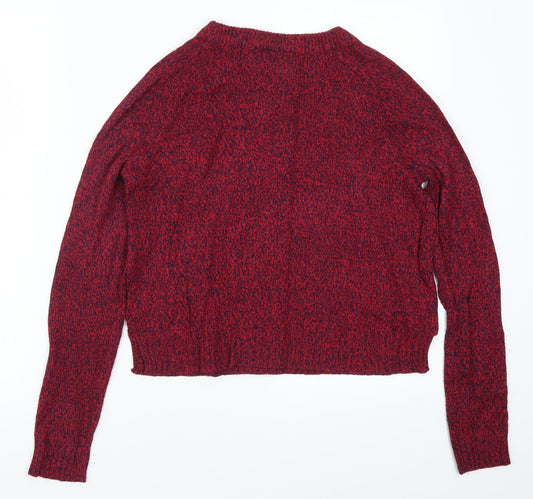 H&M Womens Red Pullover Jumper Size XS