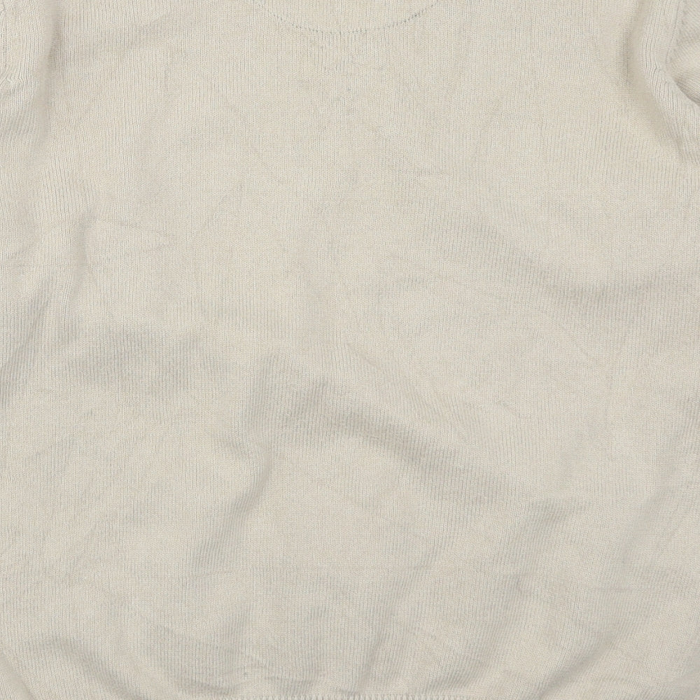 Marks and Spencer Mens Beige Knit Pullover Jumper Size L