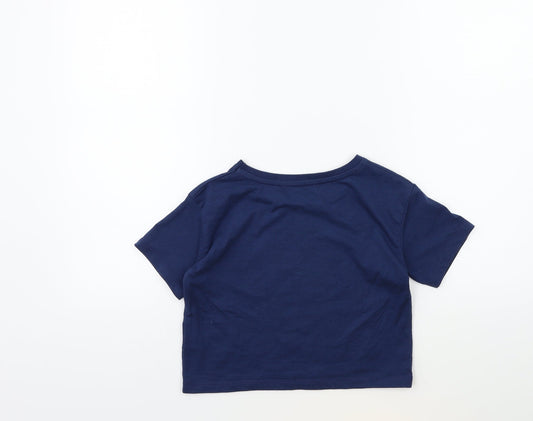Primark Girls Blue Basic T-Shirt Size 7-8 Years - harry potter