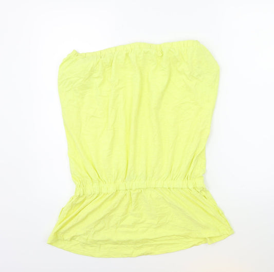 Very Womens Yellow Basic Tank Size 16