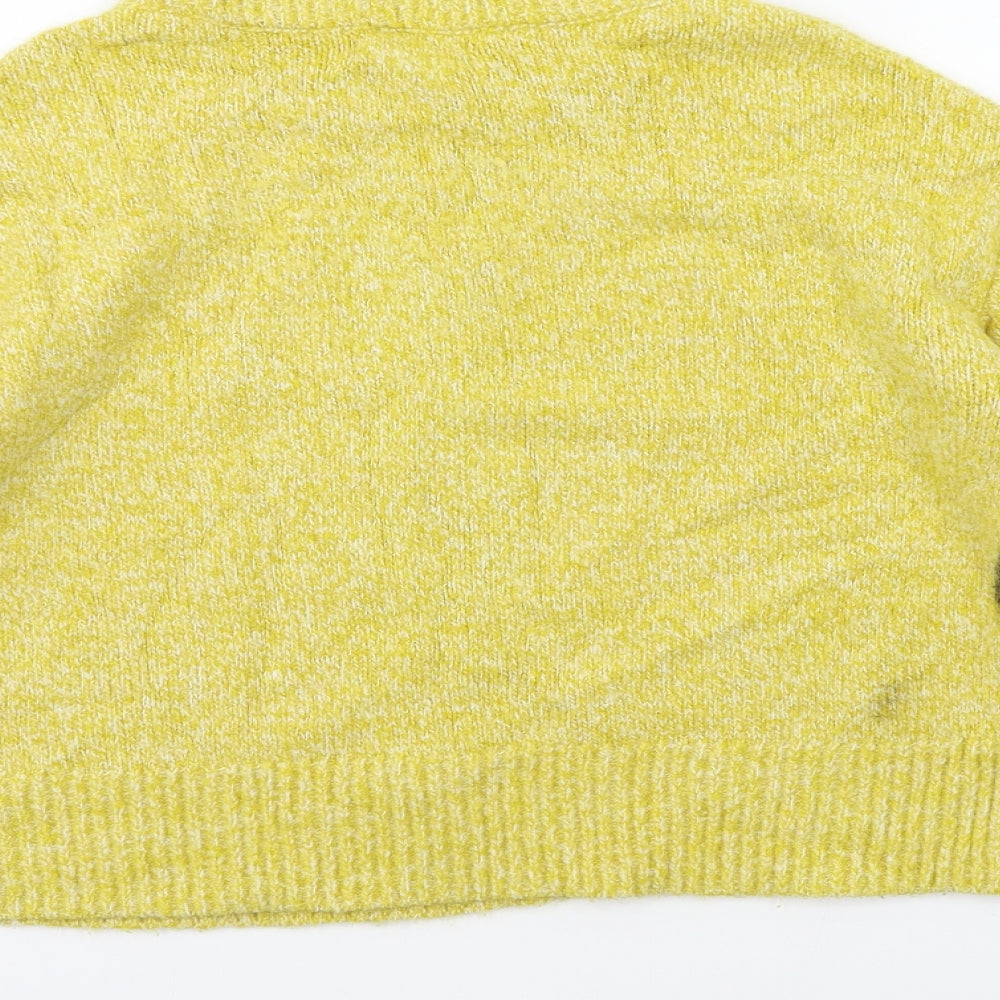 Yes Lola Womens Yellow Knit Pullover Jumper Size S