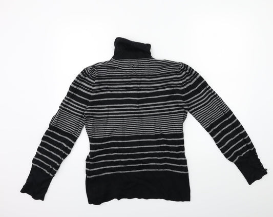 Autonomy Womens Green Striped Knit Pullover Jumper Size 12