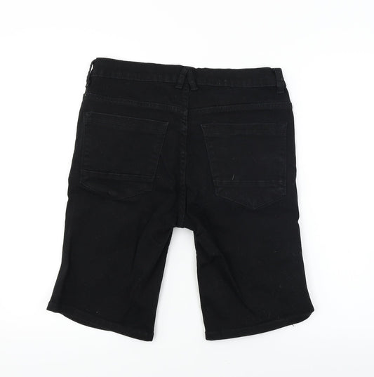 DENIM CO Womens Black Chino Shorts Size 34 in