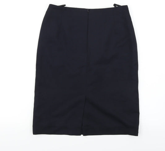 Brooke Taverner Womens Blue Bandage Skirt Size 28 in