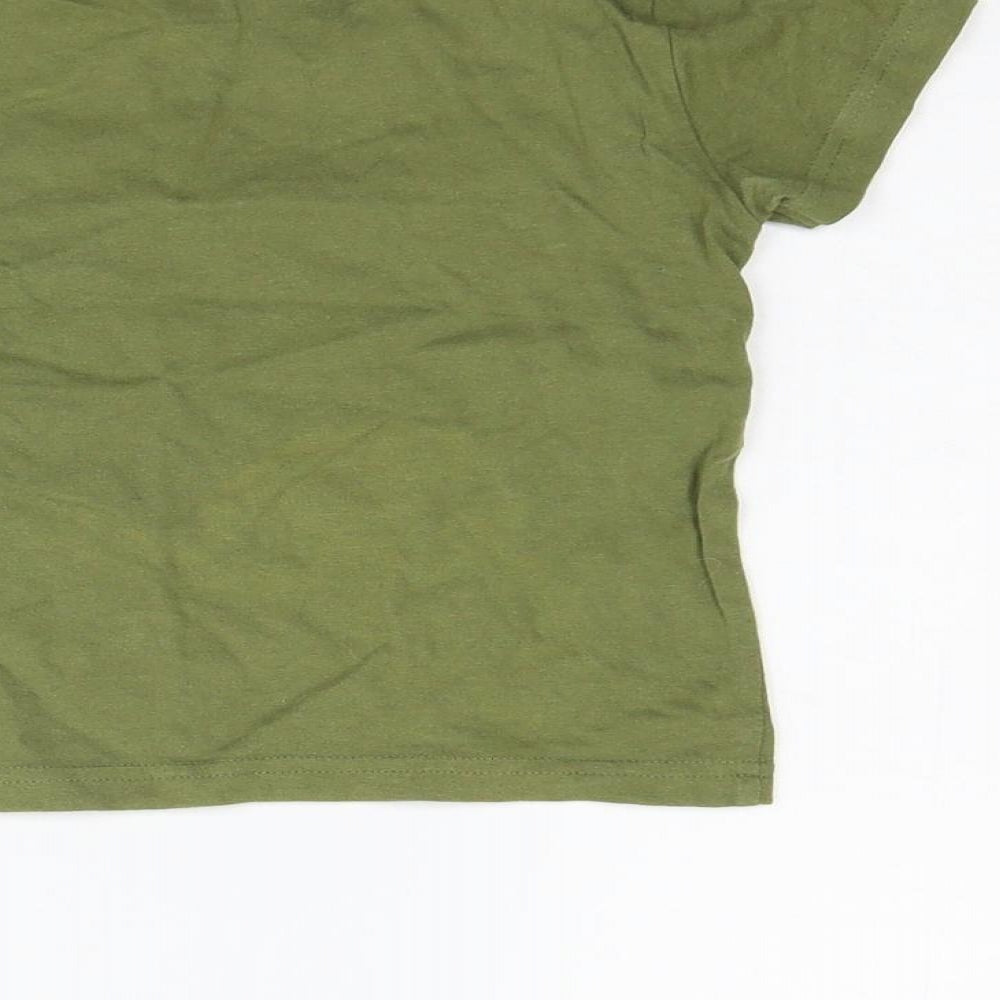 Primark Boys Green Basic T-Shirt Size 2-3 Years