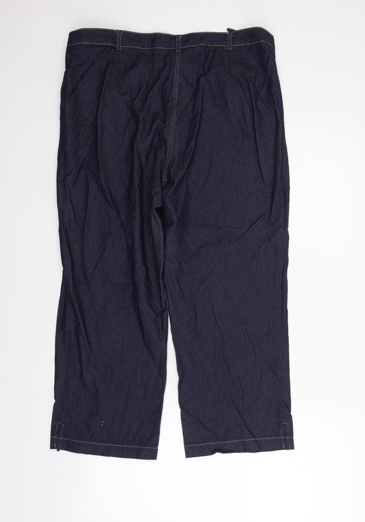 Principles Womens Blue Trousers Size 16 L26 in