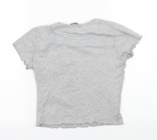 Miss Evie Girls Grey Jersey Basic T-Shirt Size 11-12 Years - It's a long story