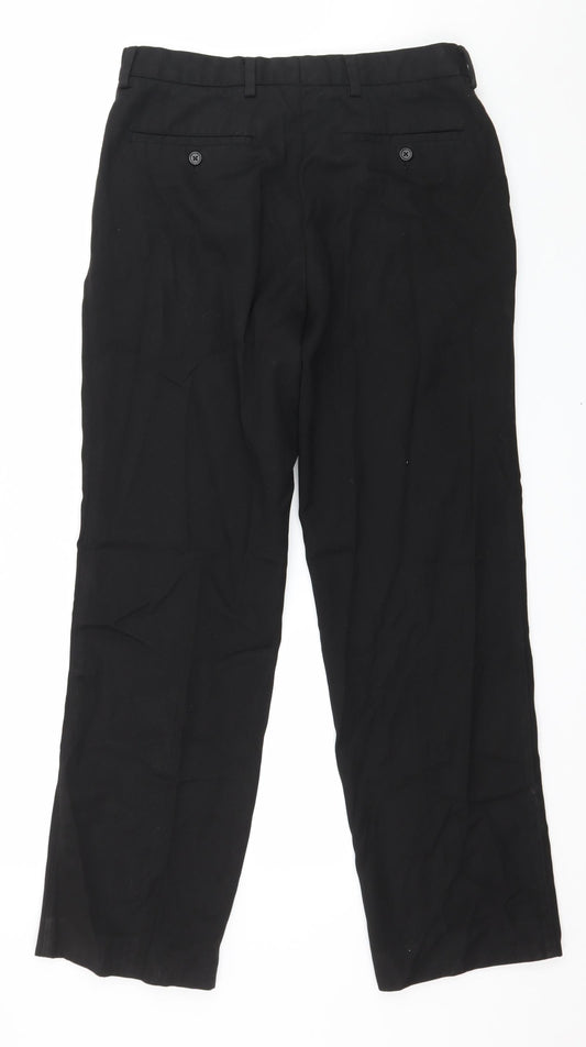 NEXT Mens Black Trousers Size 32 in L30 in