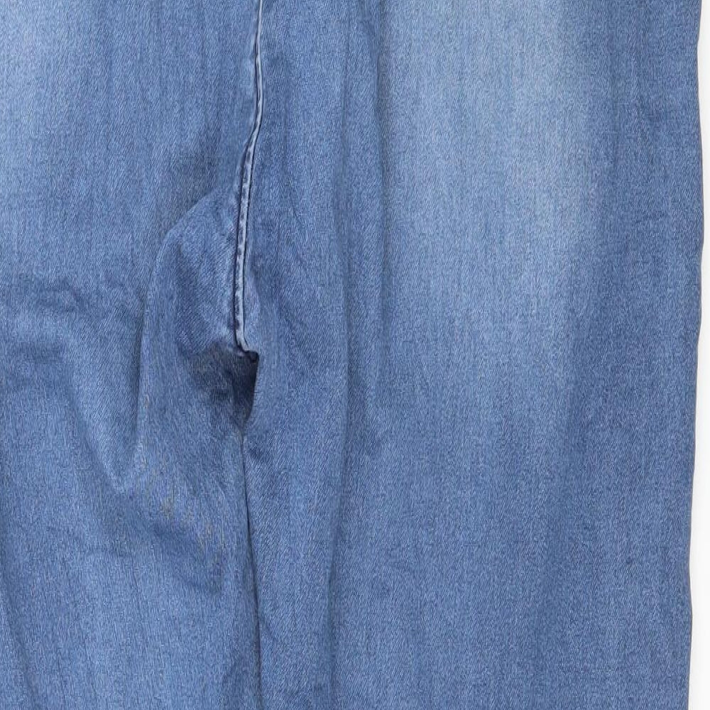 Preworn Womens Blue Denim Skinny Jeans Size 34 in L31 in