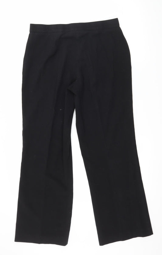 Autonomy Womens Black Trousers Size 12 L28 in