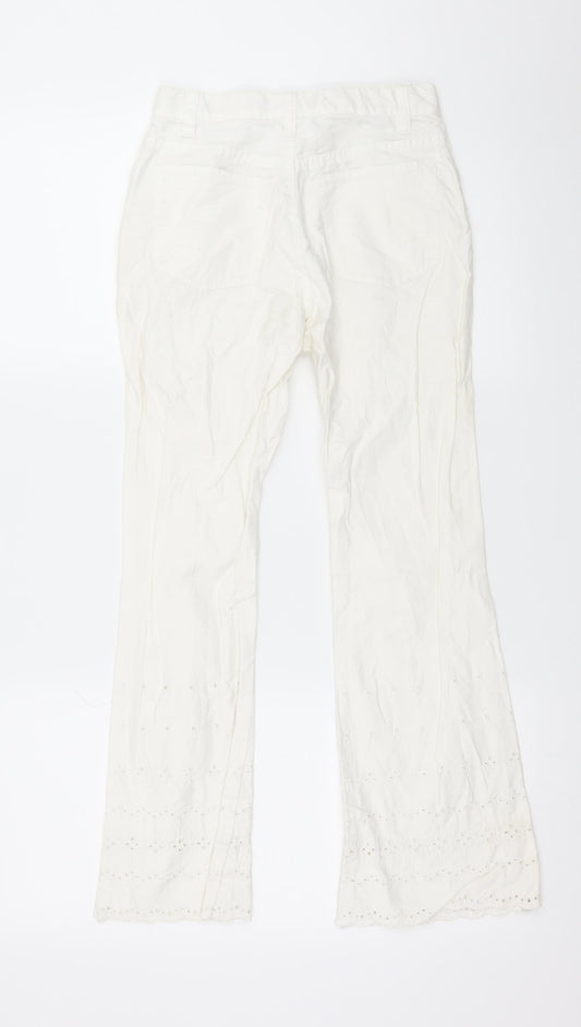 Gap Girls White Denim Flared Jeans Size 12 Years
