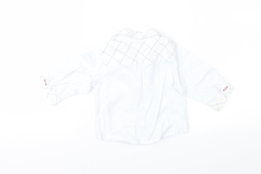 C&A Boys Blue Striped Basic Button-Up Size 3-6 Months