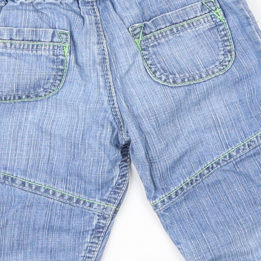 Marks and Spencer Baby Blue Cargo Jeans Size 3-6 Months
