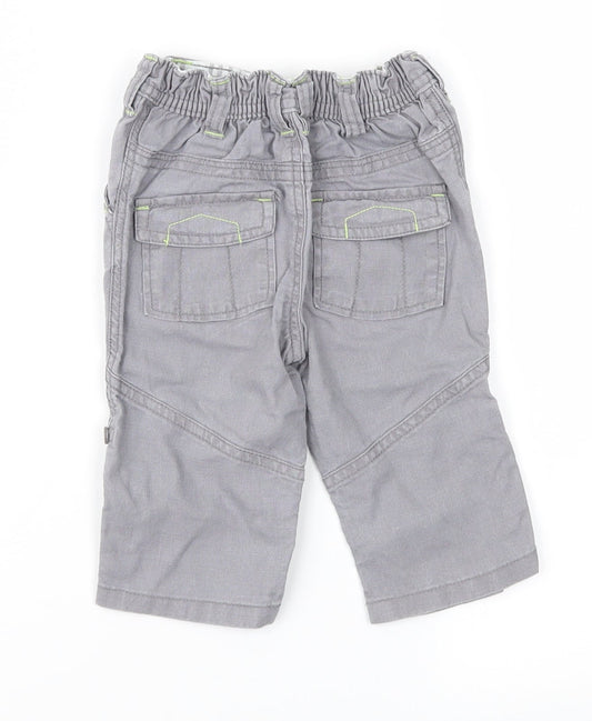Baby Boutique Boys Grey Cargo Trousers Size 3-6 Months