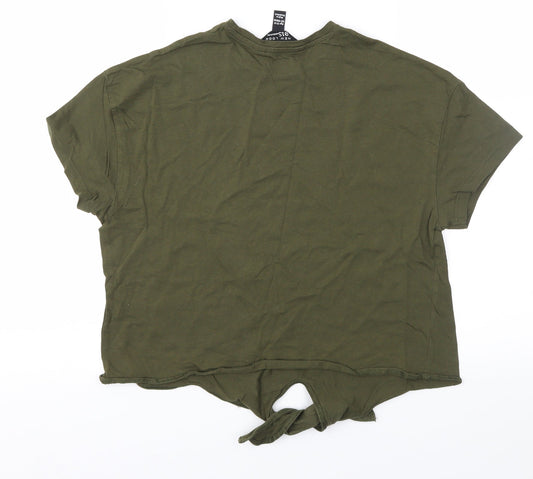 New Look Girls Green Basic T-Shirt Size 12-13 Years