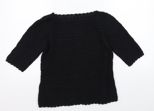 NEXT Womens Black Pullover Jumper Size 6