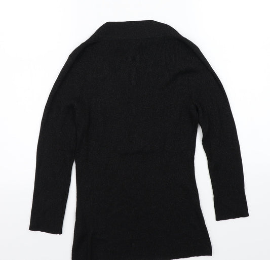 August silk Womens Black Pullover Jumper Size M