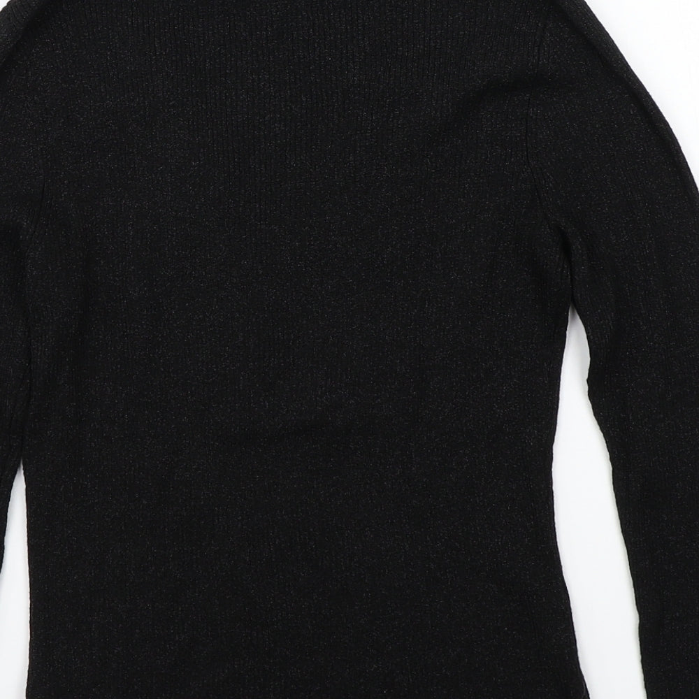 August silk Womens Black Pullover Jumper Size M