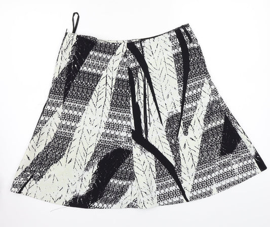 Papaya Womens White A-Line Skirt Size 10