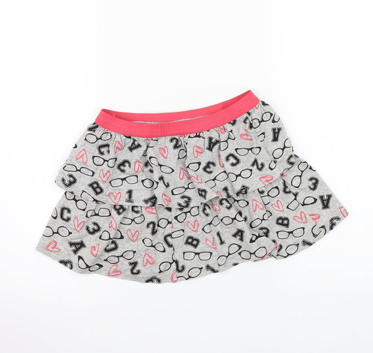 George Girls Grey A-Line Skirt Size 4-5 Years