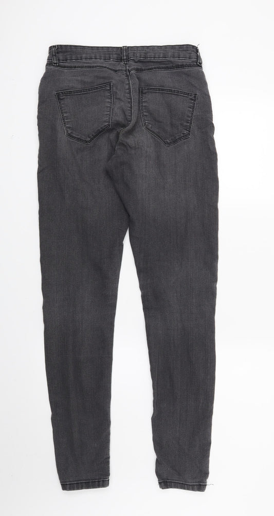 Dorothy Perkins Womens Black Denim Skinny Jeans Size 8 L27 in